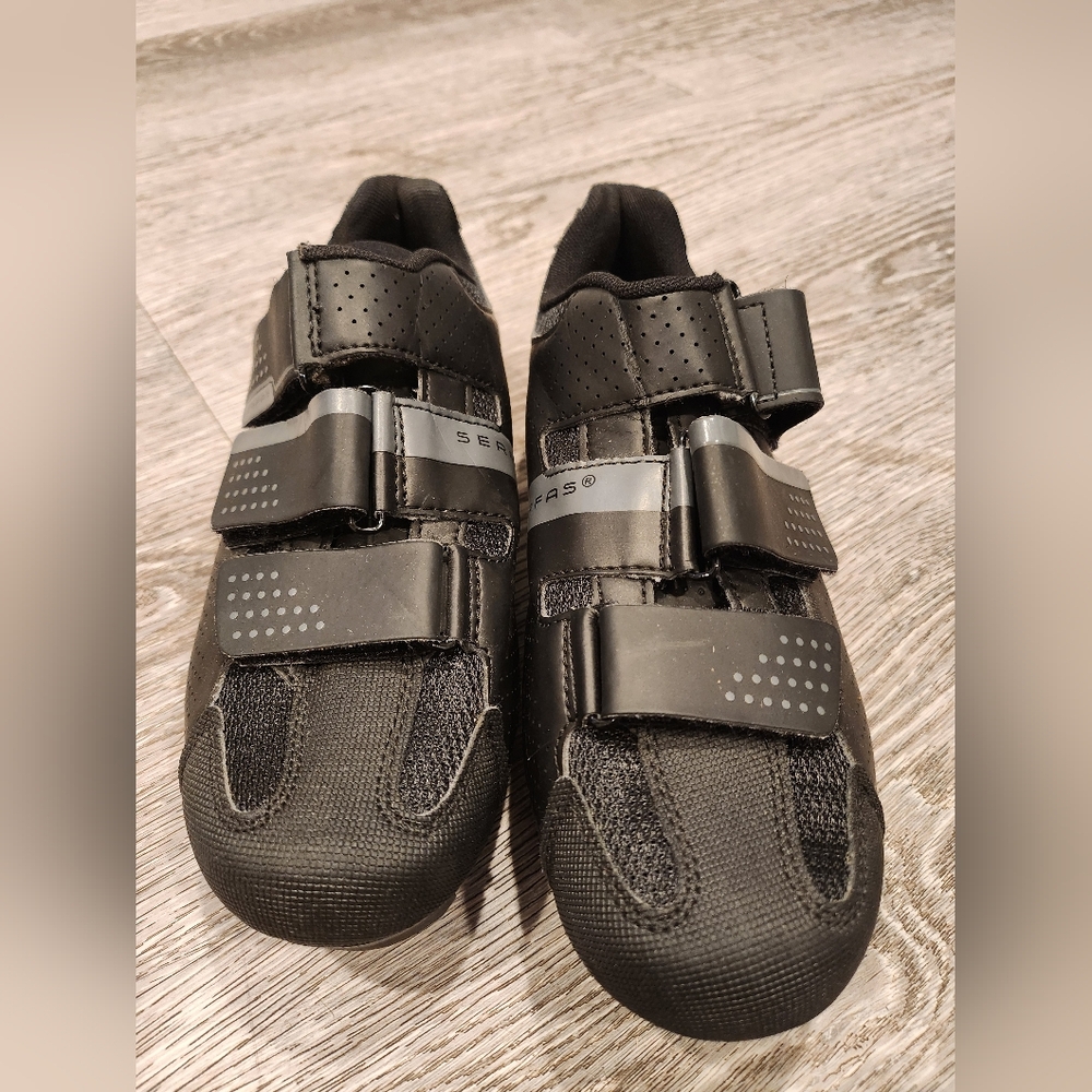 Black Athletic Cycling Shoes